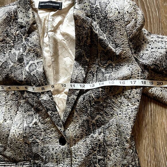 Zadig & Voltaire Deluxe Vedaz Python Blazer 38 small - Picture 6 of 12